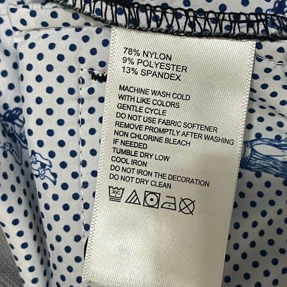 TOMMY BAHAMA Chip Shot IslandZone Shorts Size 32 Black 8-inch Golf Performance - Picture 6 of 9